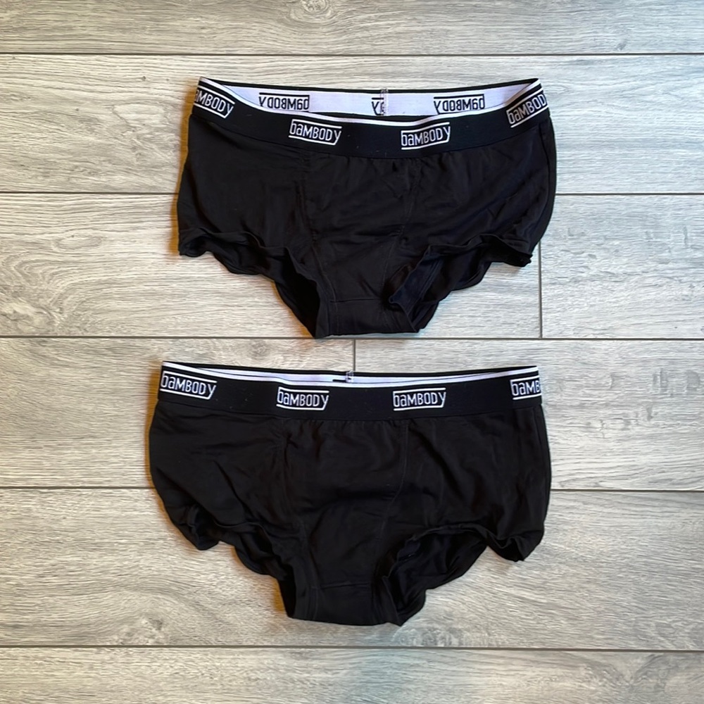 Bambody period boyshorts, two pack
